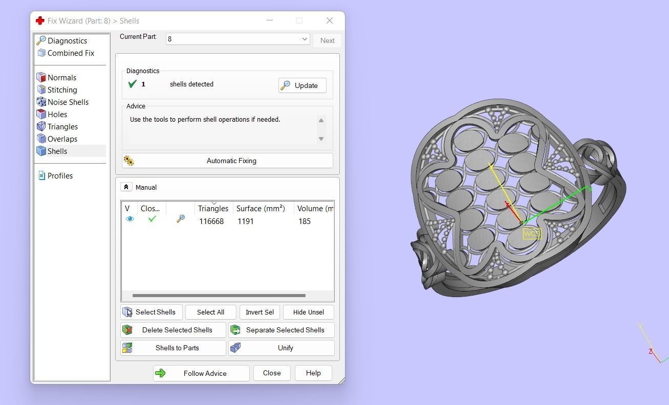 PACK OF 12 PLAIN RINGS 3D print model_20