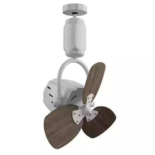 Corner Ceiling Fan 3d model Low-poly 3D model