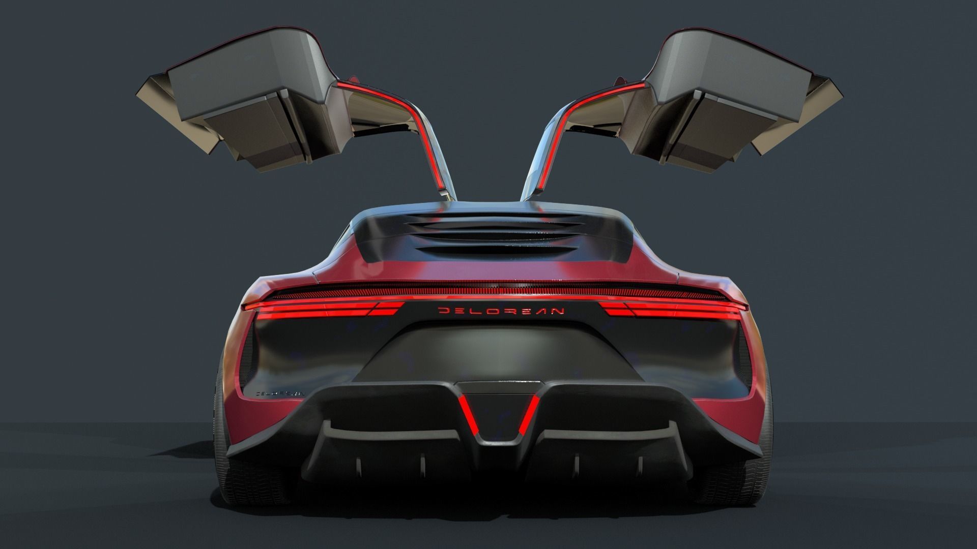 DeLorean Alpha 5   Rigged 3D model_8