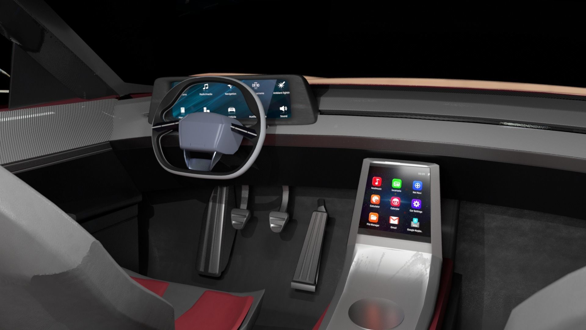 DeLorean Alpha 5   Rigged 3D model_6