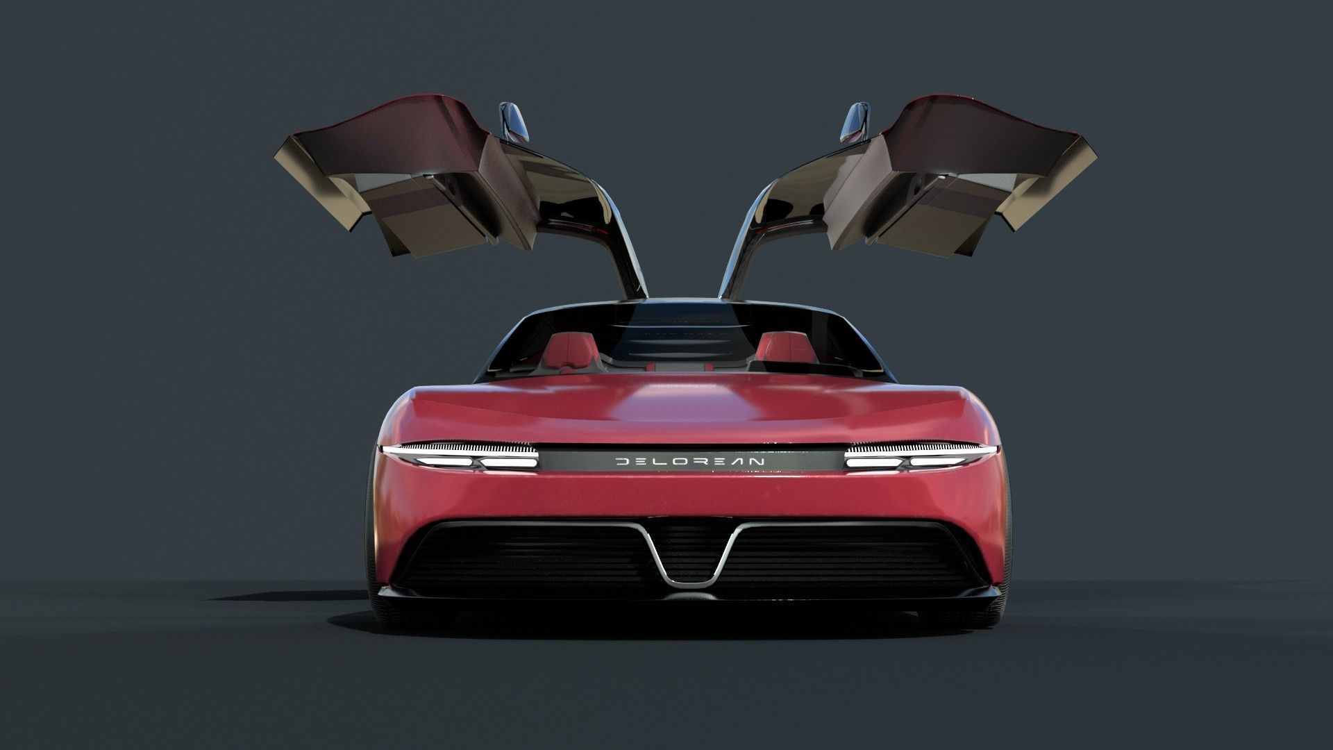 DeLorean Alpha 5   Rigged 3D model_7