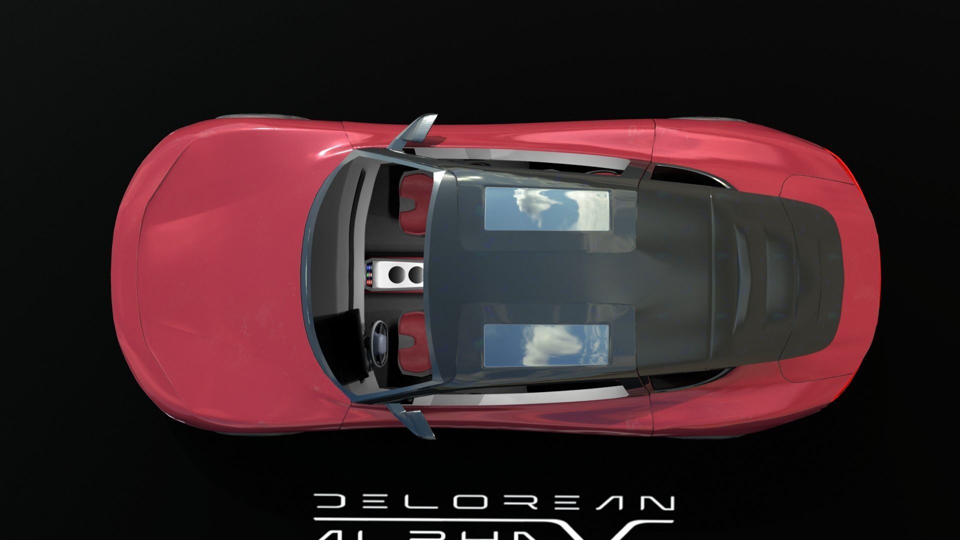 DeLorean Alpha 5   Rigged 3D model_2