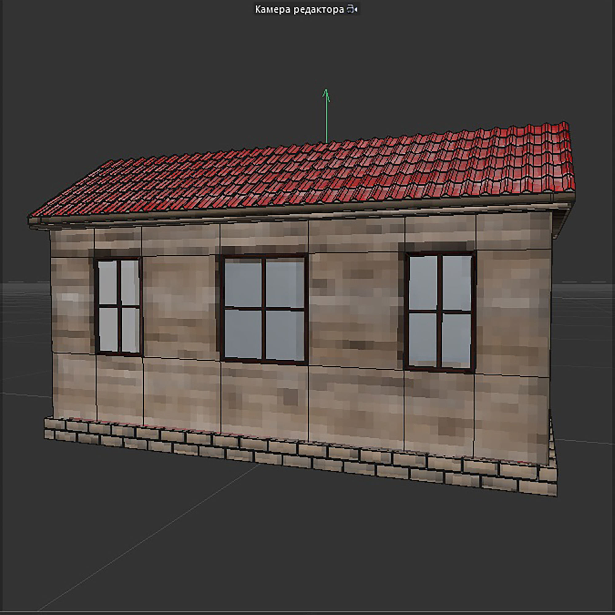 ranch house Low-poly 3D model_10
