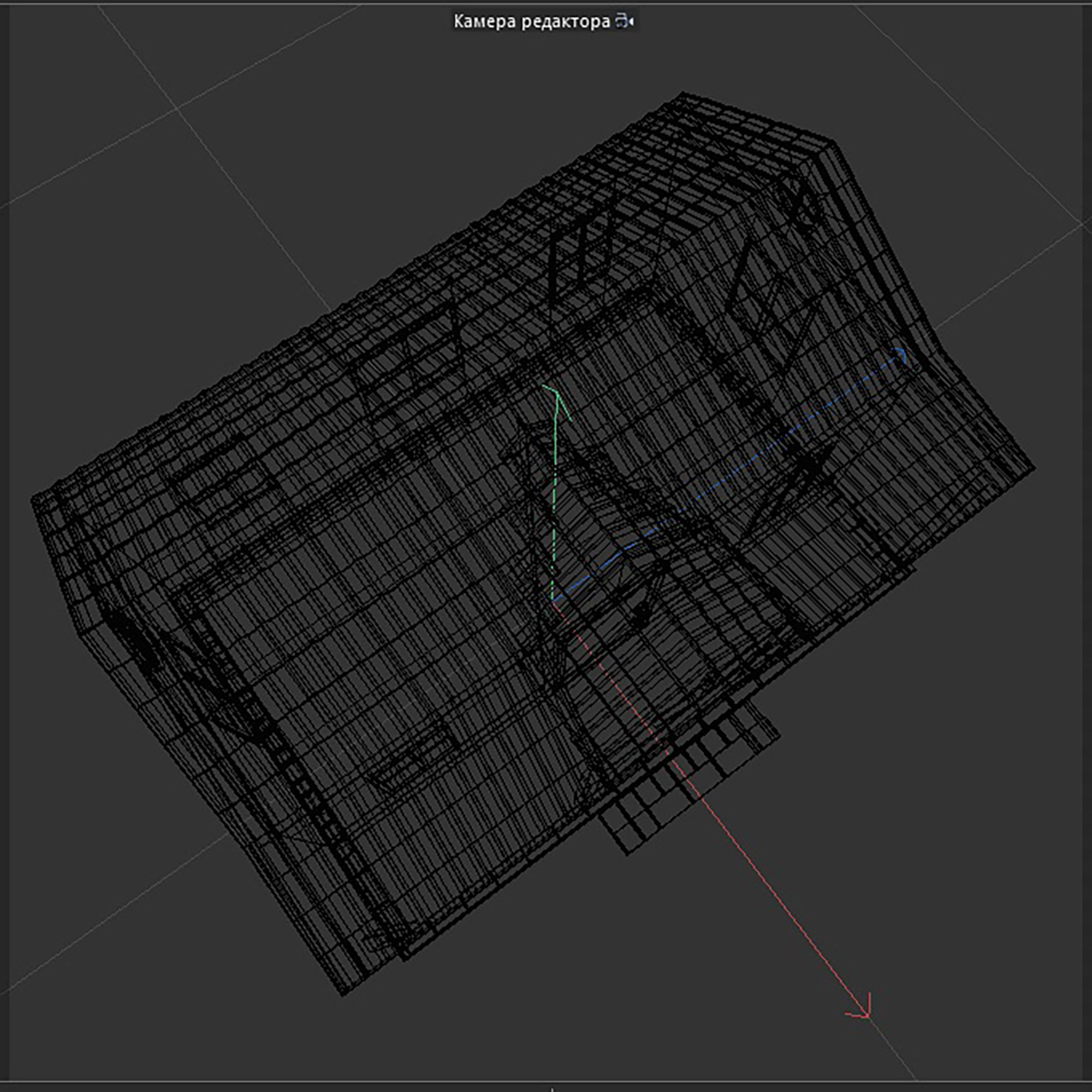 ranch house Low-poly 3D model_13