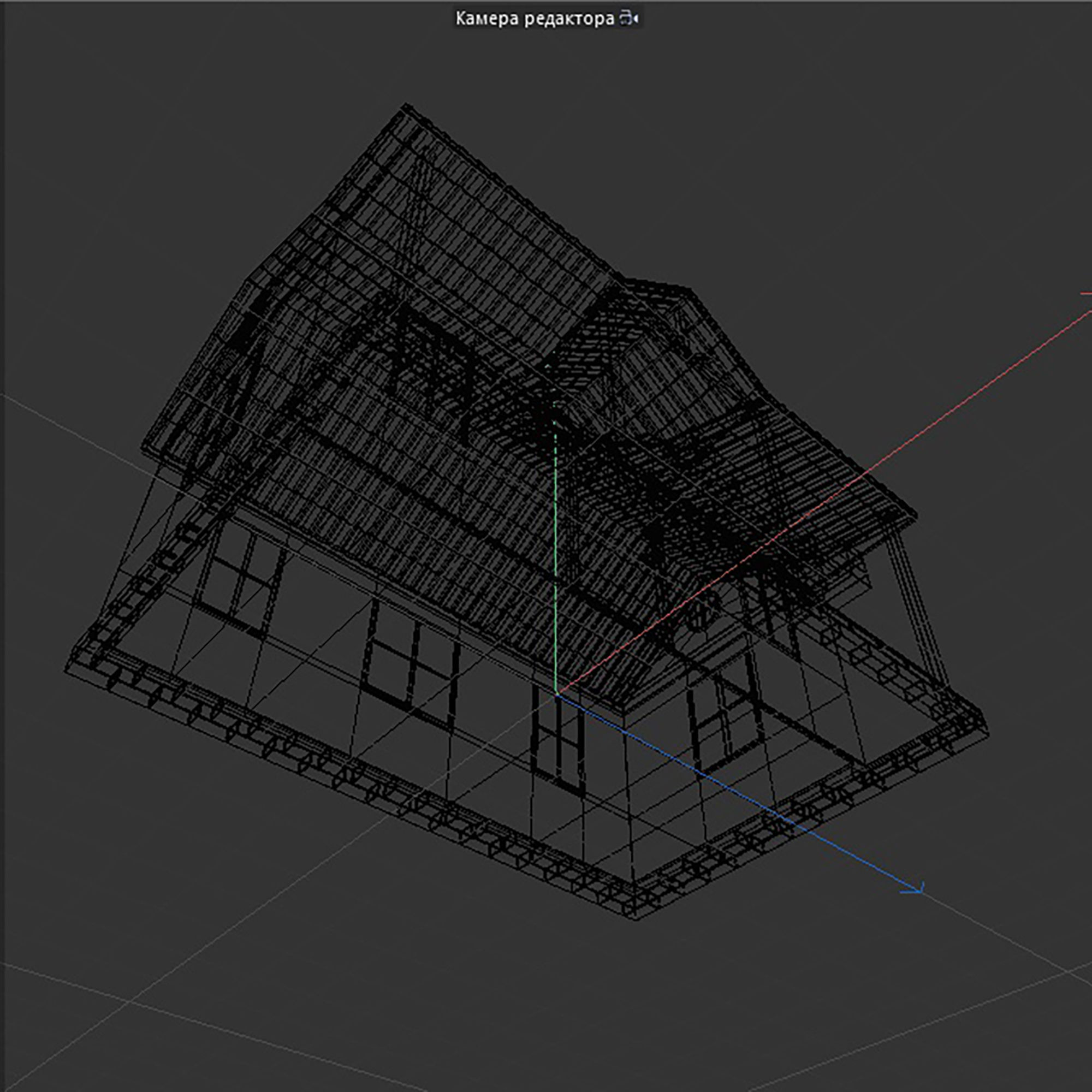 ranch house Low-poly 3D model_14