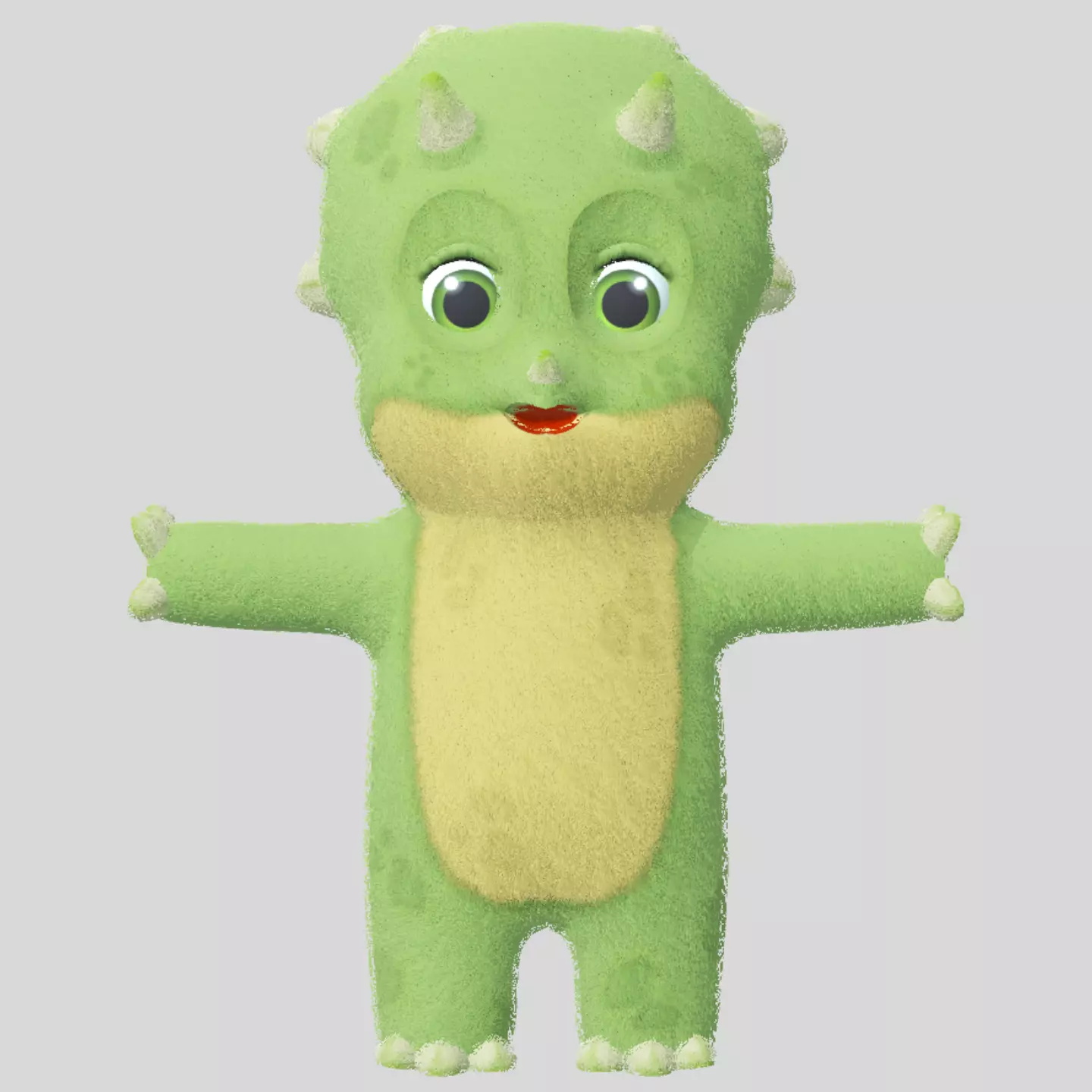 Dragon Child Low-poly 3D model_0