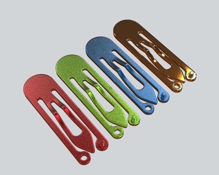 Snap Hair Clip 3D print model_15