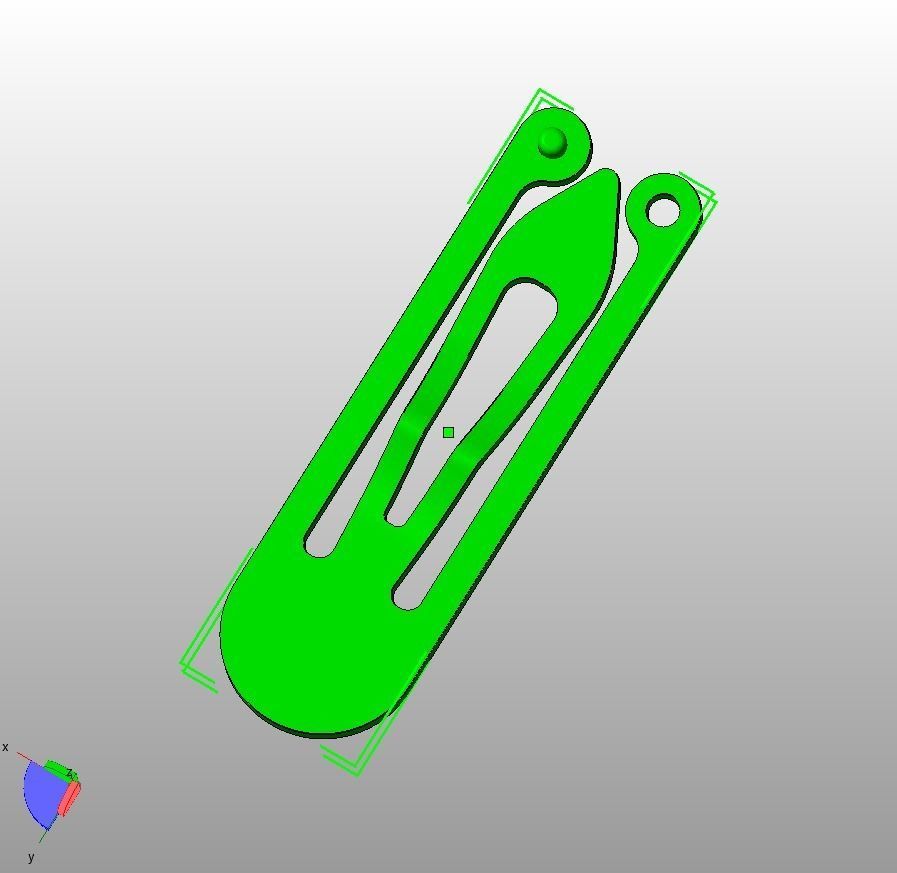 Snap Hair Clip 3D print model_39