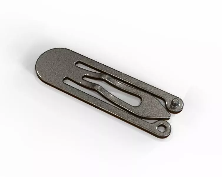 Snap Hair Clip 3D print model_0