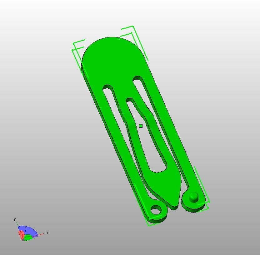 Snap Hair Clip 3D print model_33