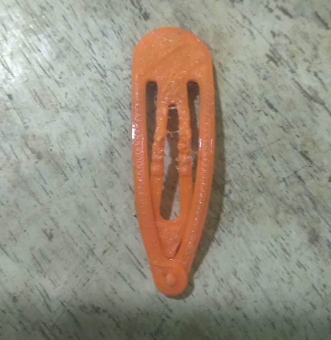 Snap Hair Clip 3D print model_42
