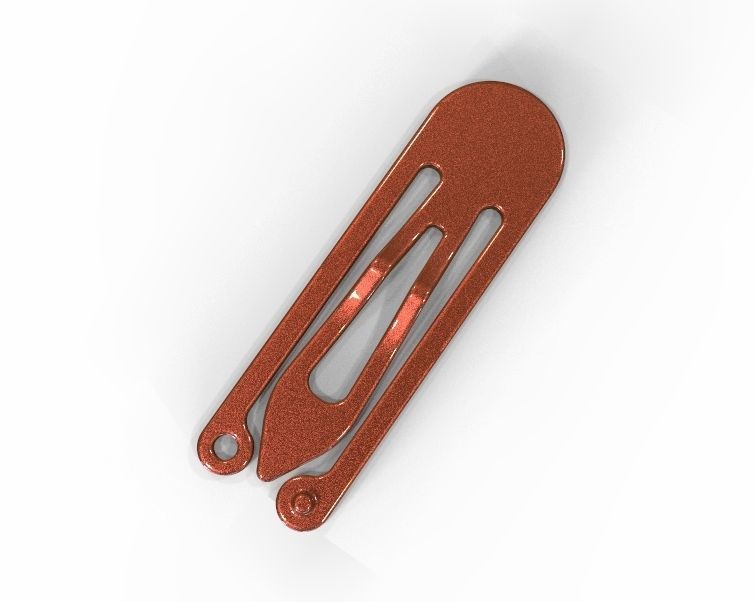 Snap Hair Clip 3D print model_37