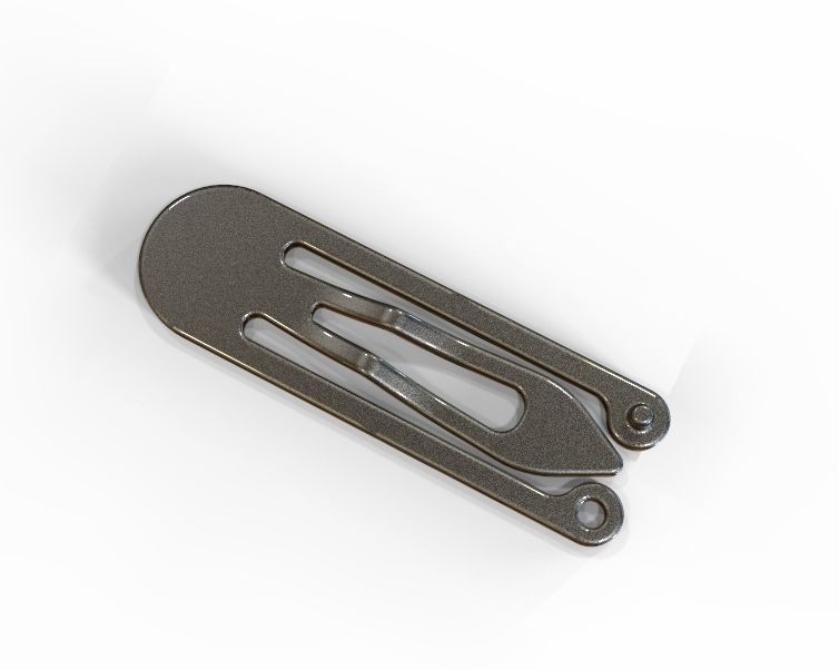 Snap Hair Clip 3D print model_31