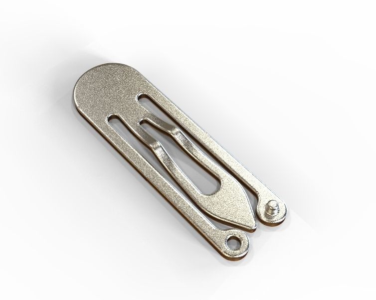 Snap Hair Clip 3D print model_38