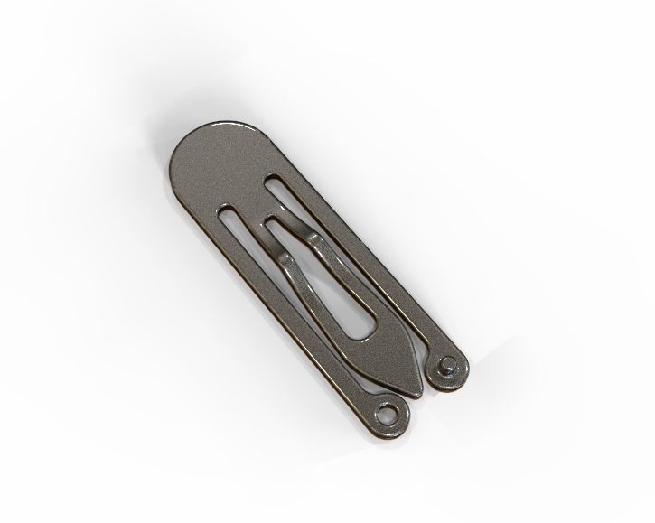 Snap Hair Clip 3D print model_16