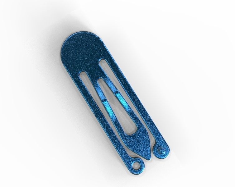 Snap Hair Clip 3D print model_14