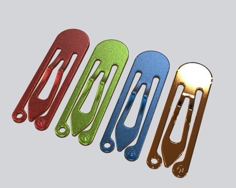 Snap Hair Clip 3D print model_34