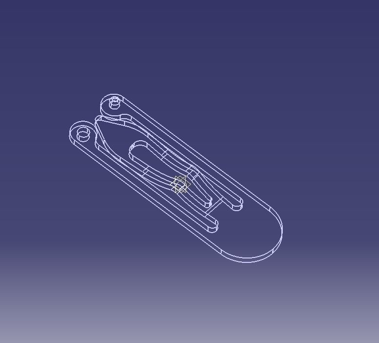 Snap Hair Clip 3D print model_6