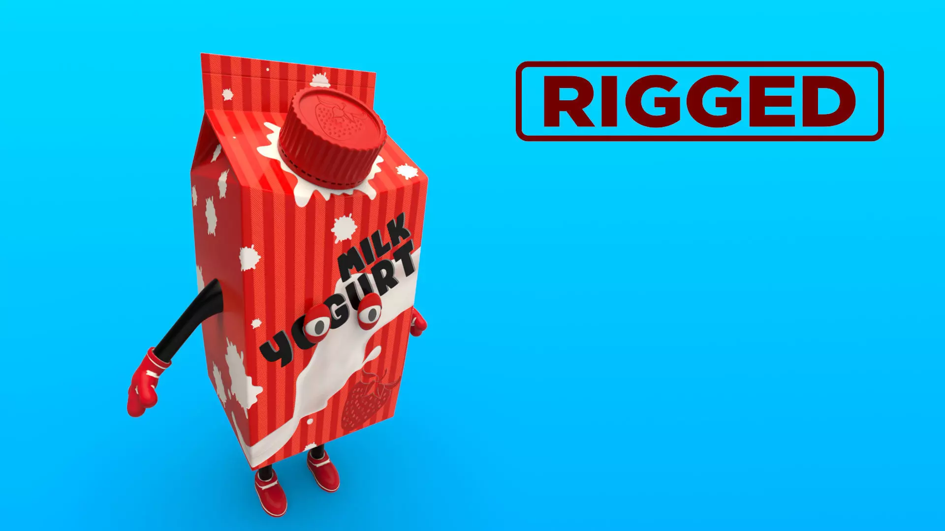 Cartoon Characters 3D model_0