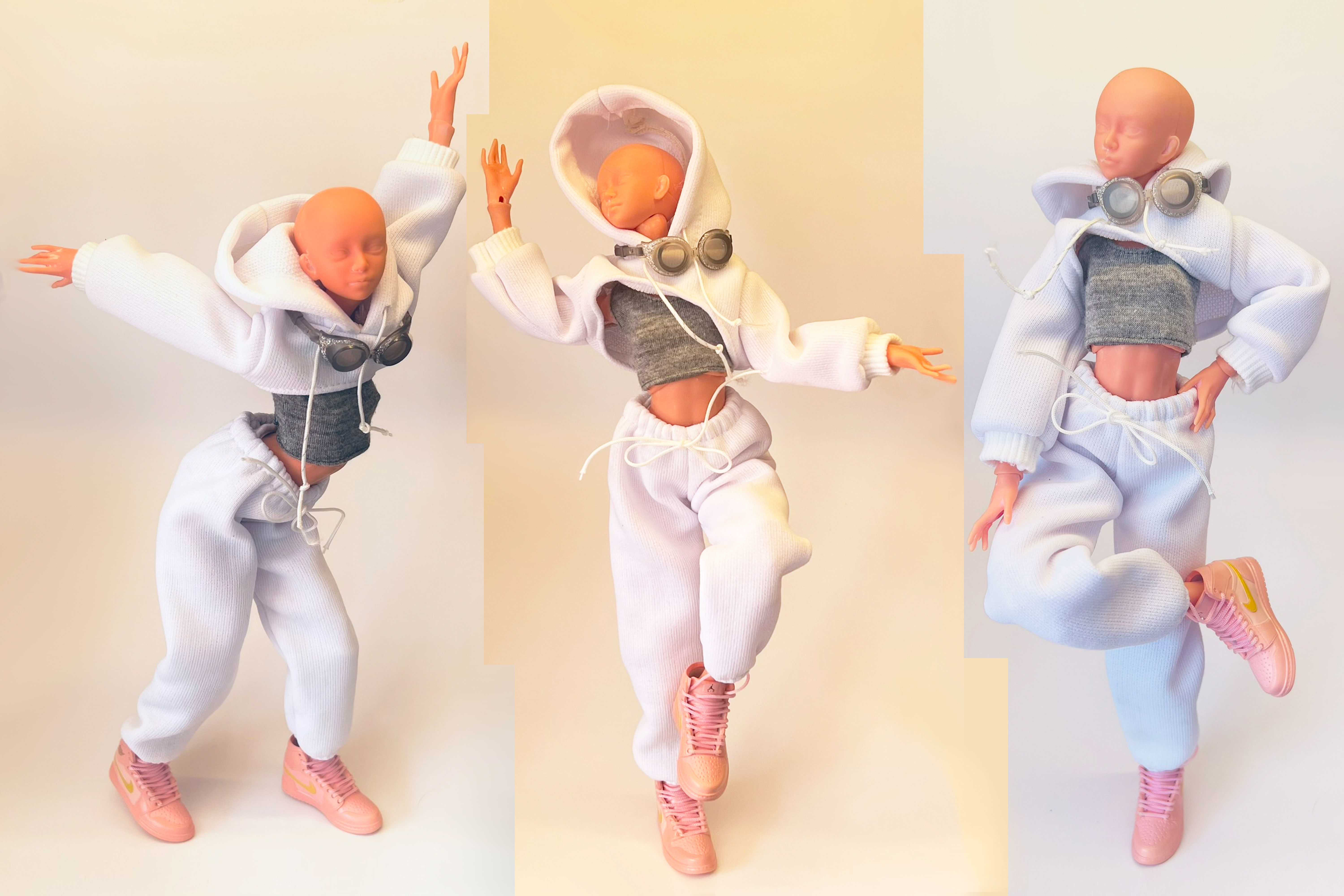 anatomical doll BJD 30mm 3D print model 3D model_11