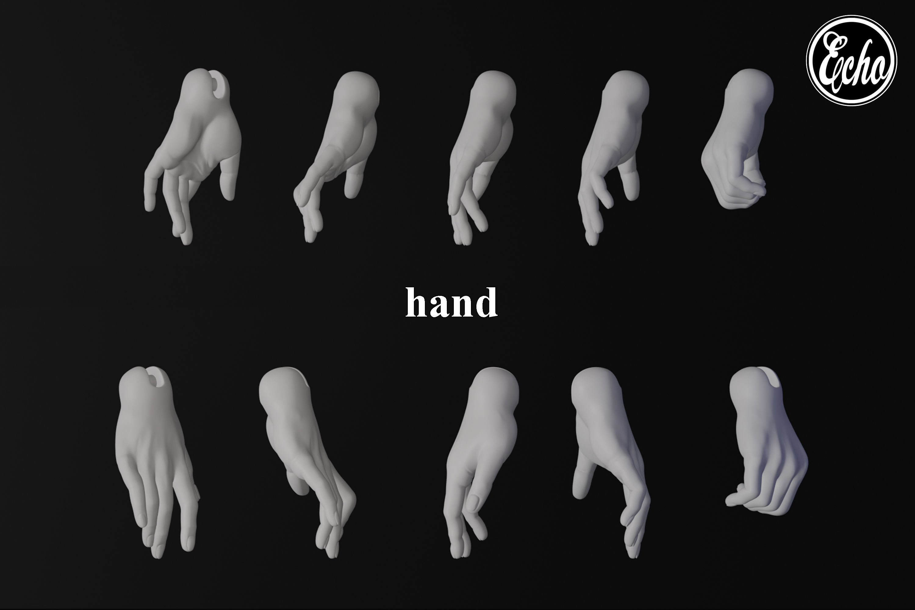 anatomical doll BJD 30mm 3D print model 3D model_8