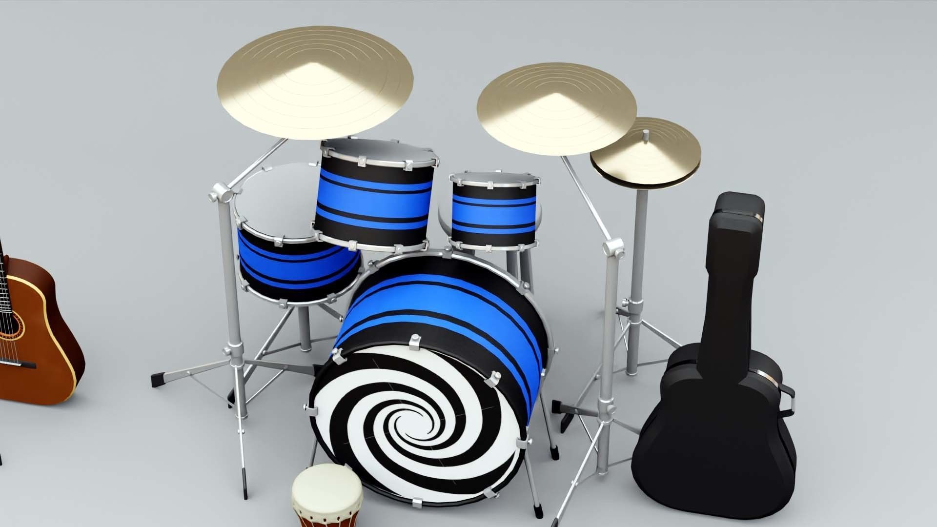 MUSICAL INSTRUMENTS PACK  3D model_11