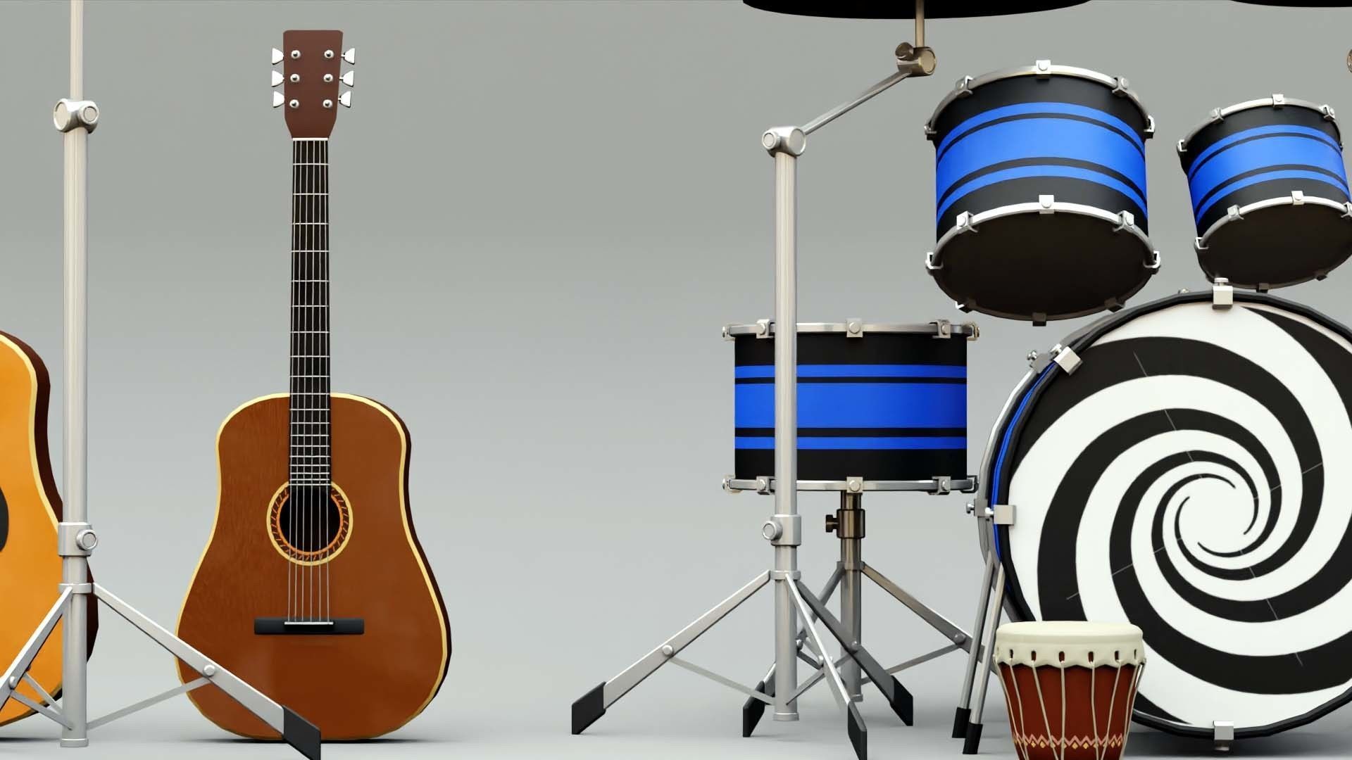 MUSICAL INSTRUMENTS PACK  3D model_7