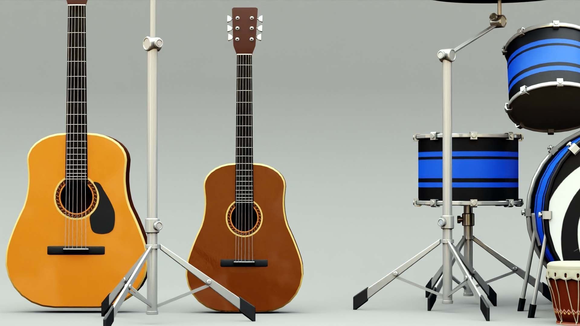 MUSICAL INSTRUMENTS PACK  3D model_6