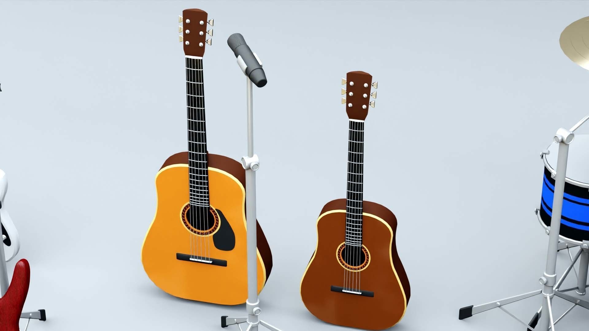 MUSICAL INSTRUMENTS PACK  3D model_12