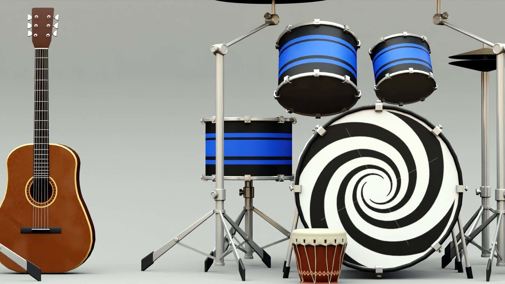 MUSICAL INSTRUMENTS PACK  3D model_8