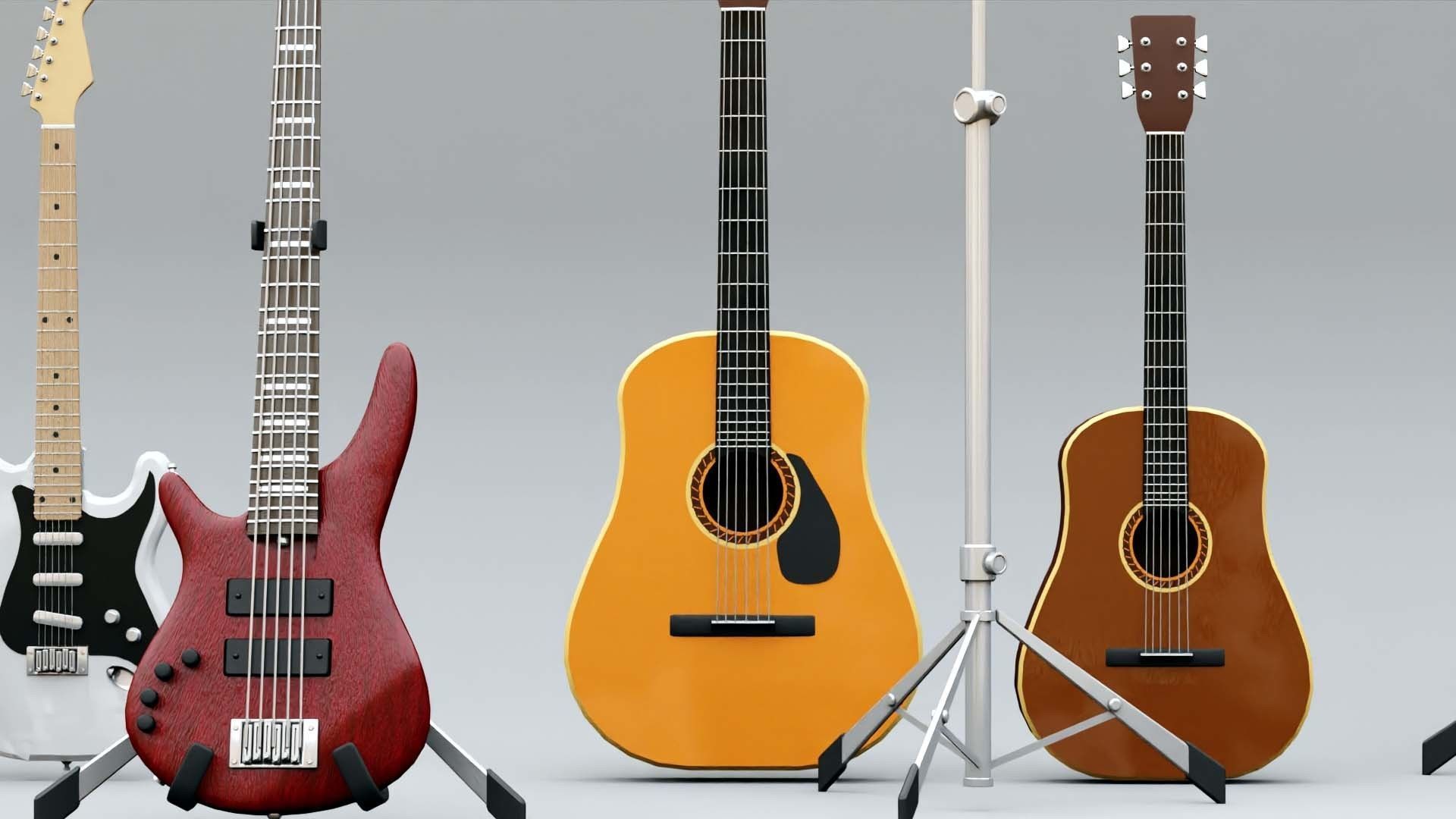 MUSICAL INSTRUMENTS PACK  3D model_4