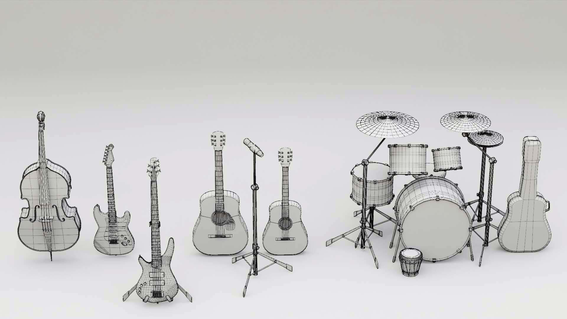 MUSICAL INSTRUMENTS PACK  3D model_30