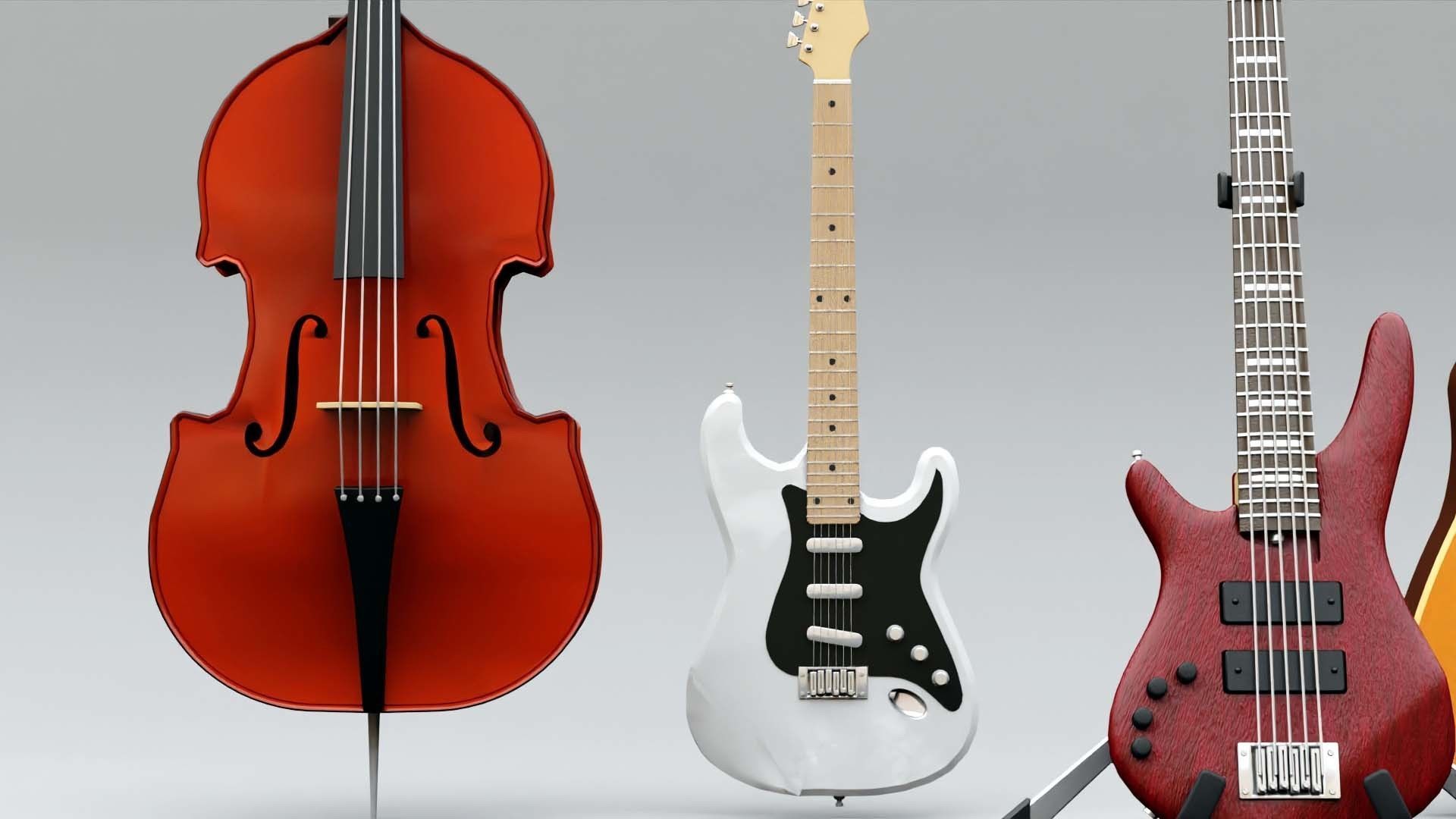 MUSICAL INSTRUMENTS PACK  3D model_1
