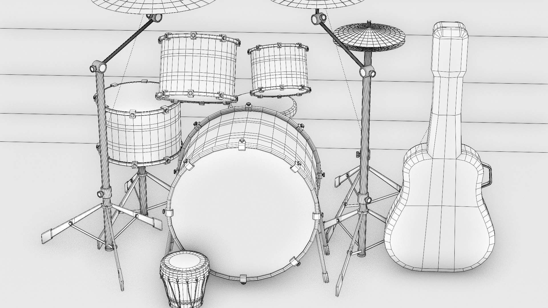 MUSICAL INSTRUMENTS PACK  3D model_38