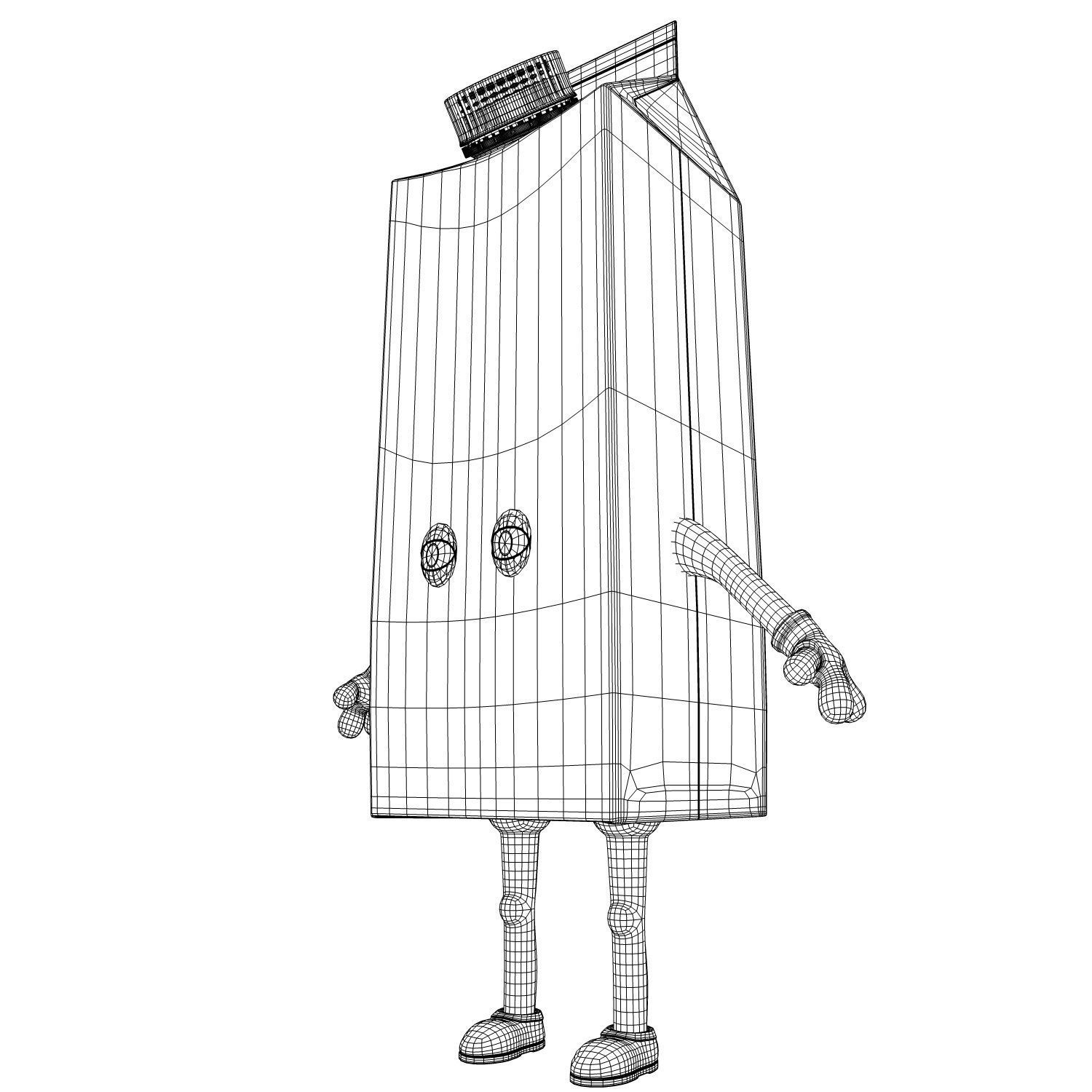 Cartoon Characters 3D model_16