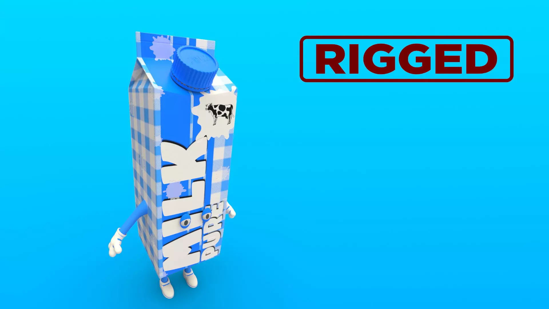 Cartoon Characters 3D model_0