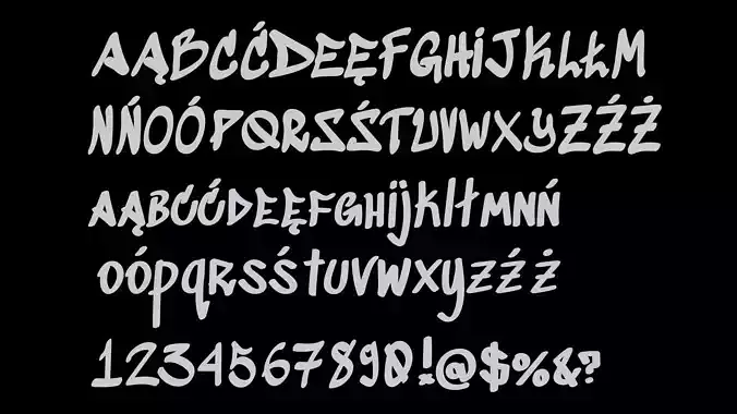 Sedgwick Ave Display font - quad topology  3D model