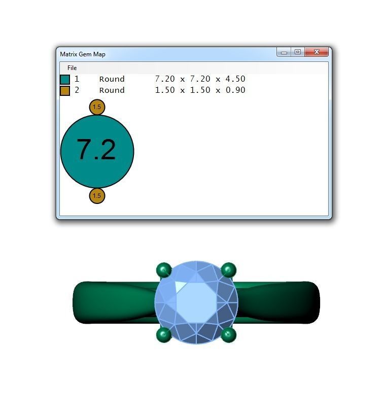 Ring364 solitaire engagement ring gold 3D print model_6