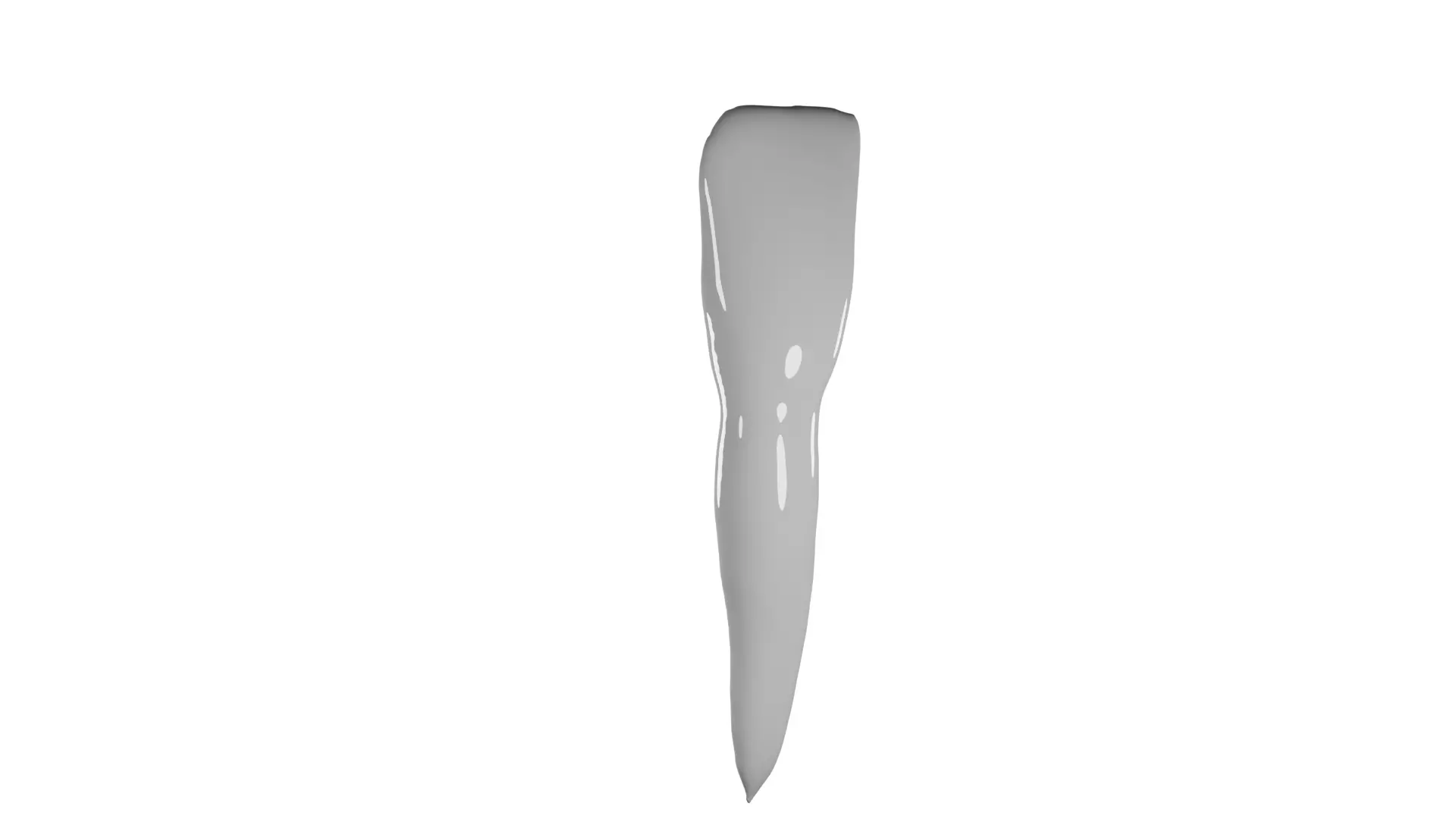 Mandibular  Incisor Human Tooth v2 3D model_0