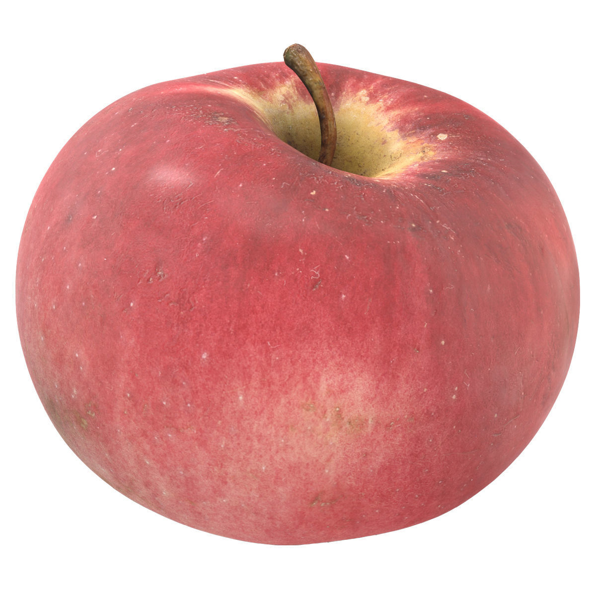 3D Apples set apple with hole in it Low-poly 3D model_11