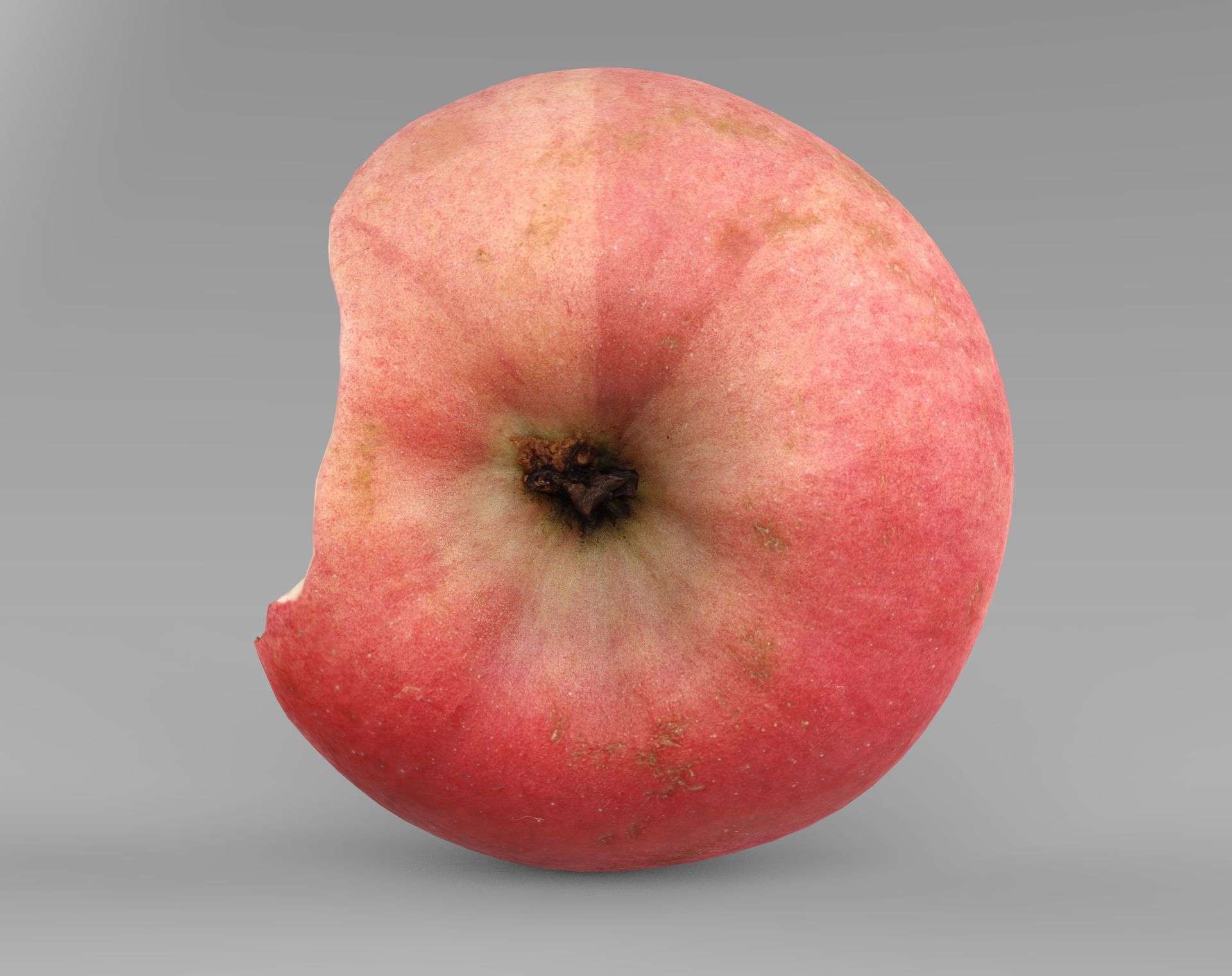 3D Apples set apple with hole in it Low-poly 3D model_19