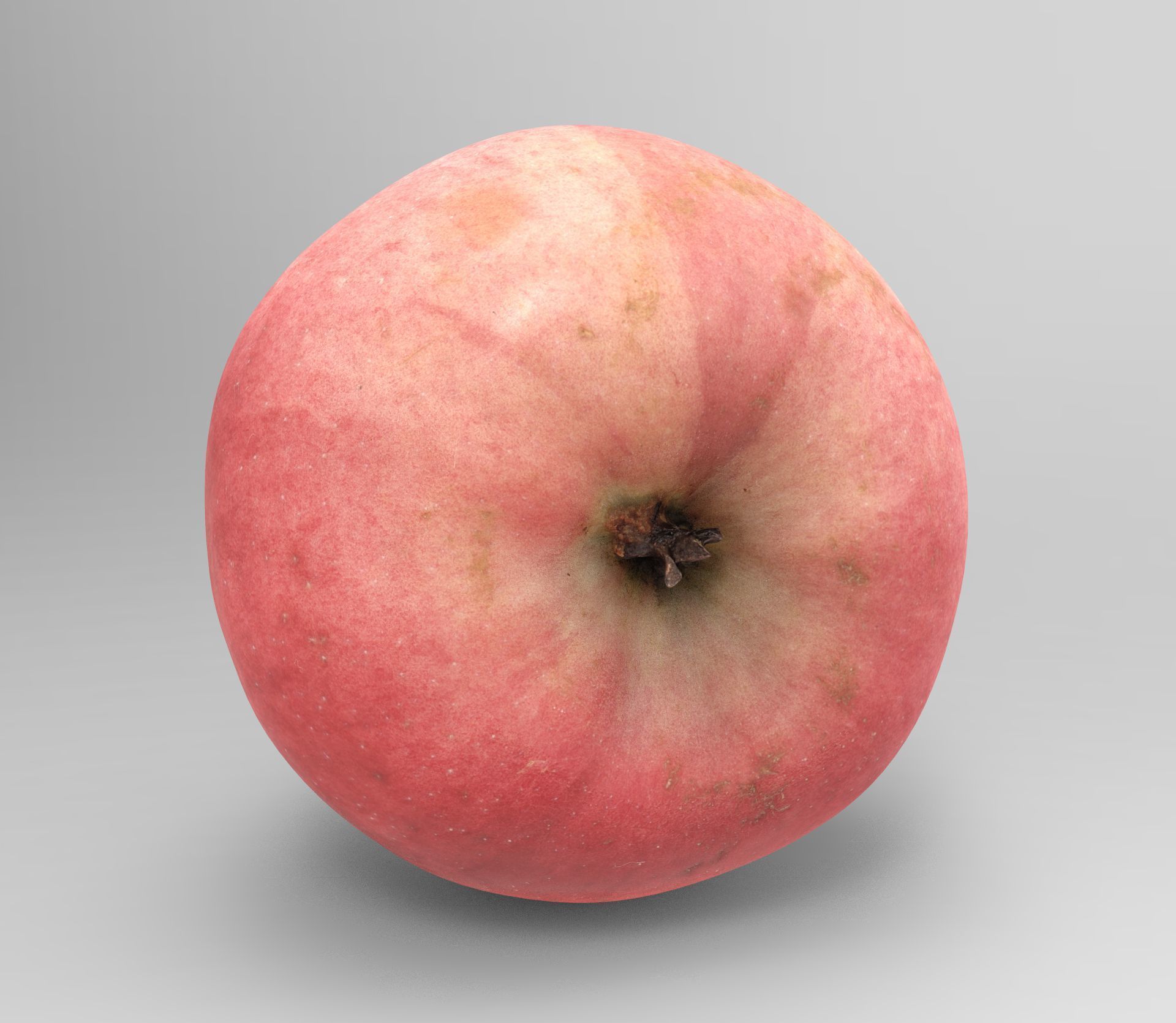 3D Apples set apple with hole in it Low-poly 3D model_12