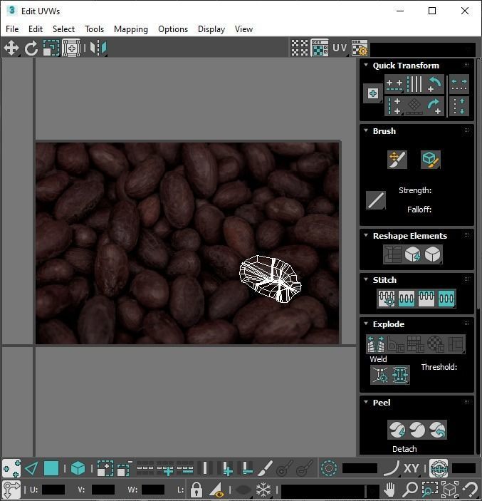 Cocoa Fruits and Beans Set 3D model_39