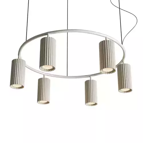 LUPS 6 Head Round Nordic Spot Chandelier