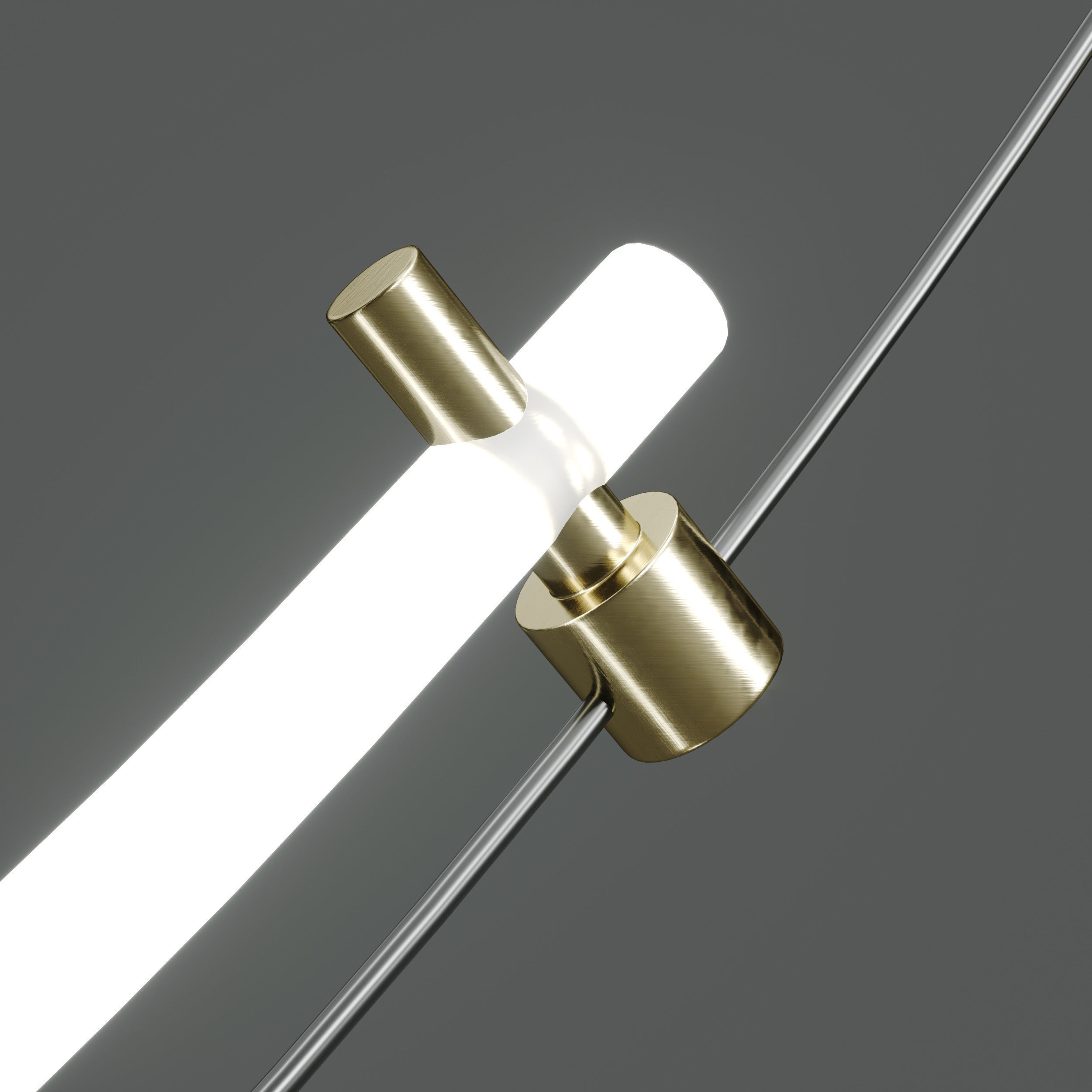 RILDA light fixture with three metal rods Low-poly 3D model_3