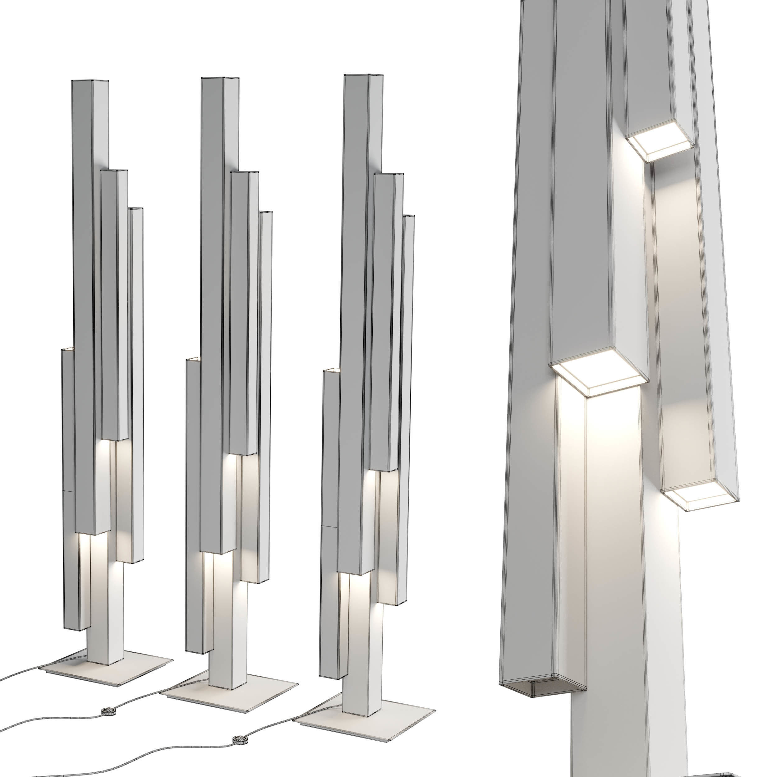Manhattan Cattelan Italia Floor Lamps 3D model_2