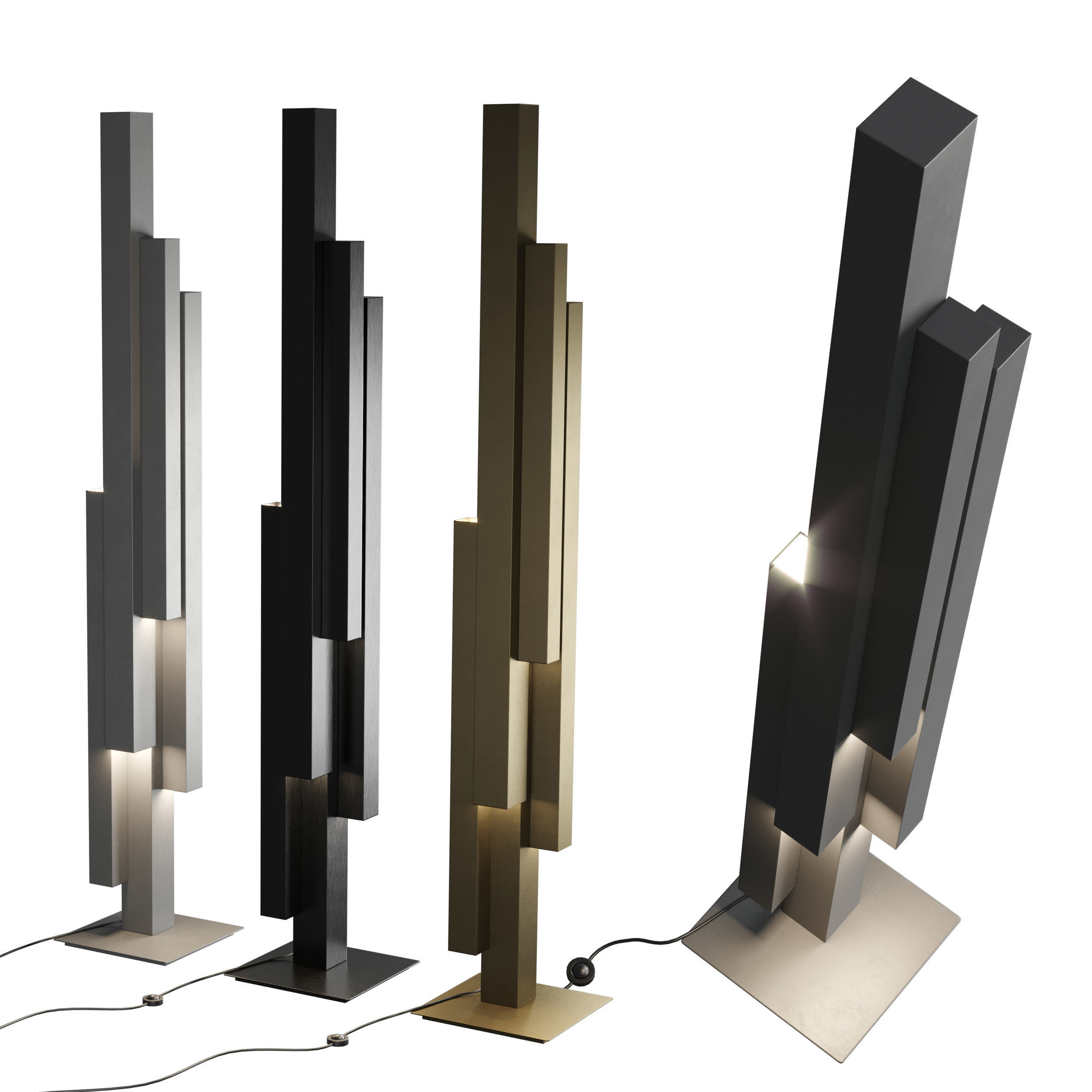 Manhattan Cattelan Italia Floor Lamps 3D model_1