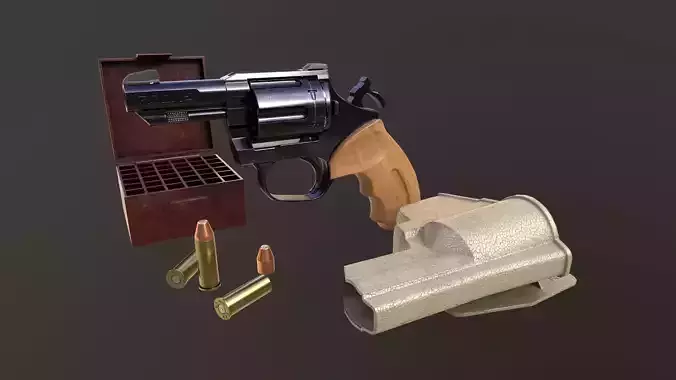 Rook Compact Revolver Blued with Accessories