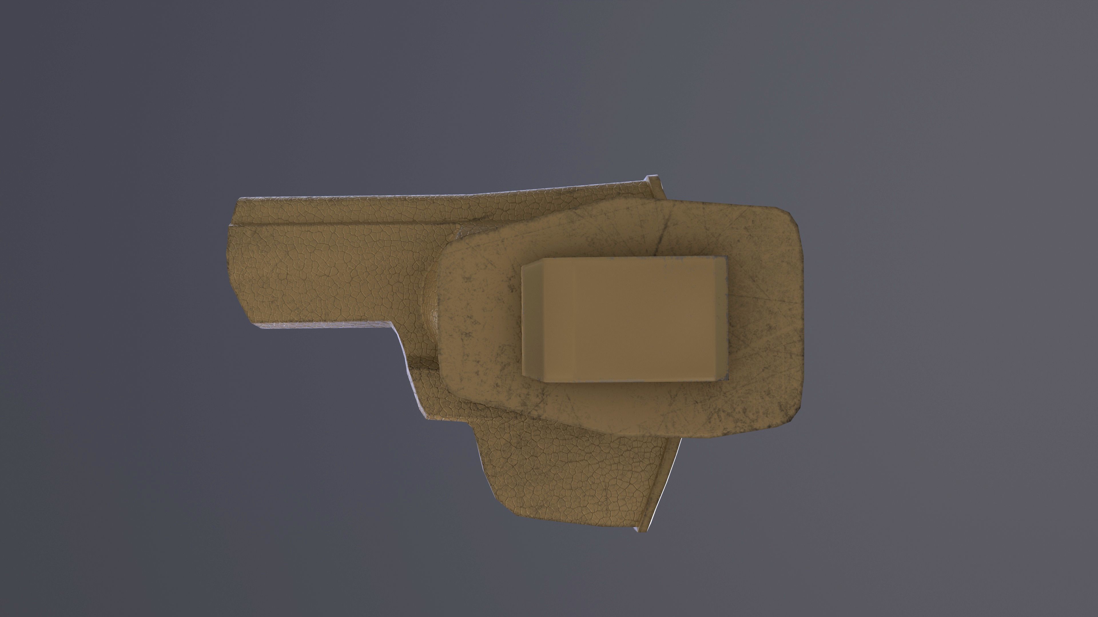 Rook Compact Revolver Blued with Accessories Low-poly 3D model_24