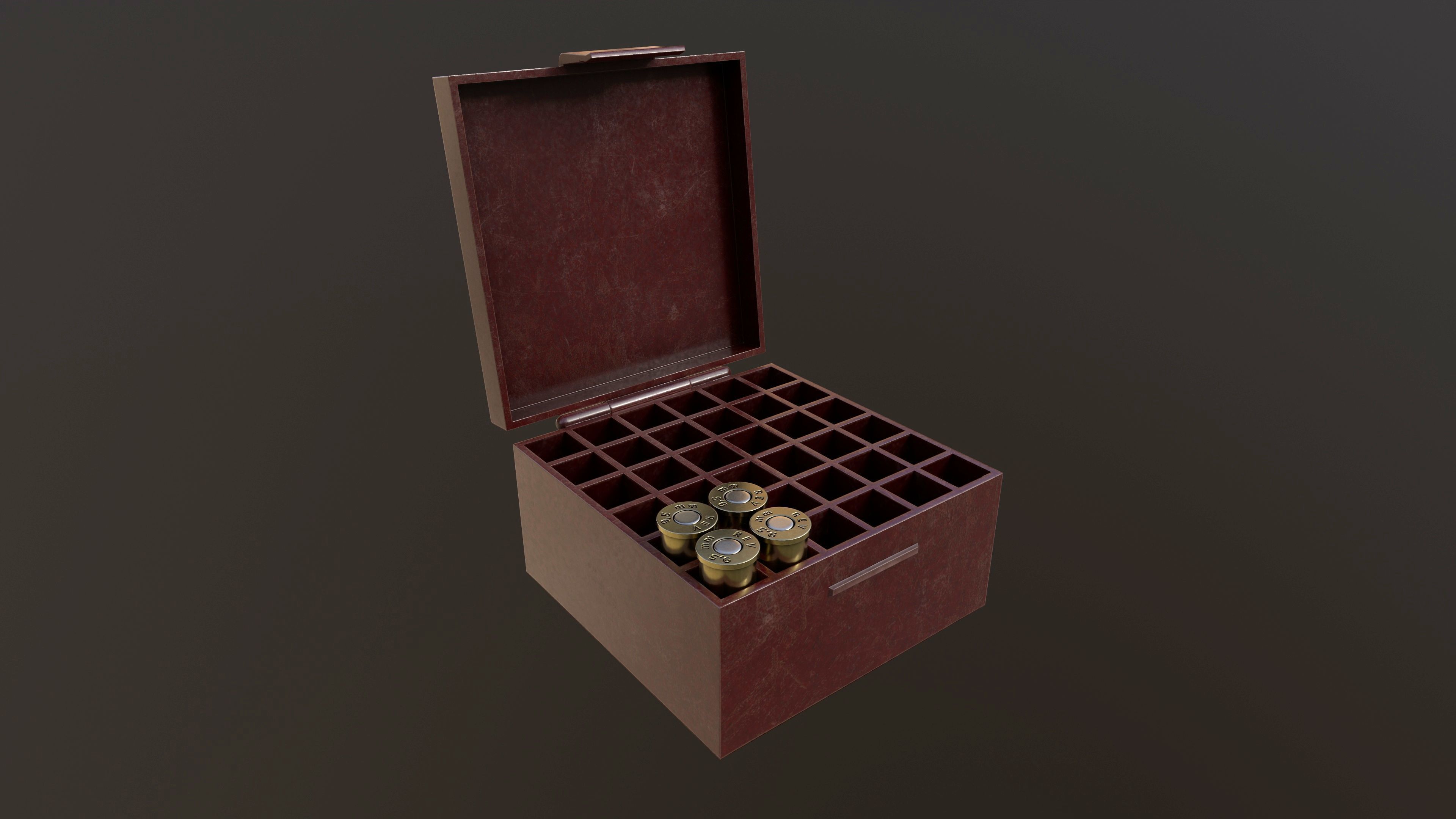 Rook Compact Revolver Blued with Accessories Low-poly 3D model_18